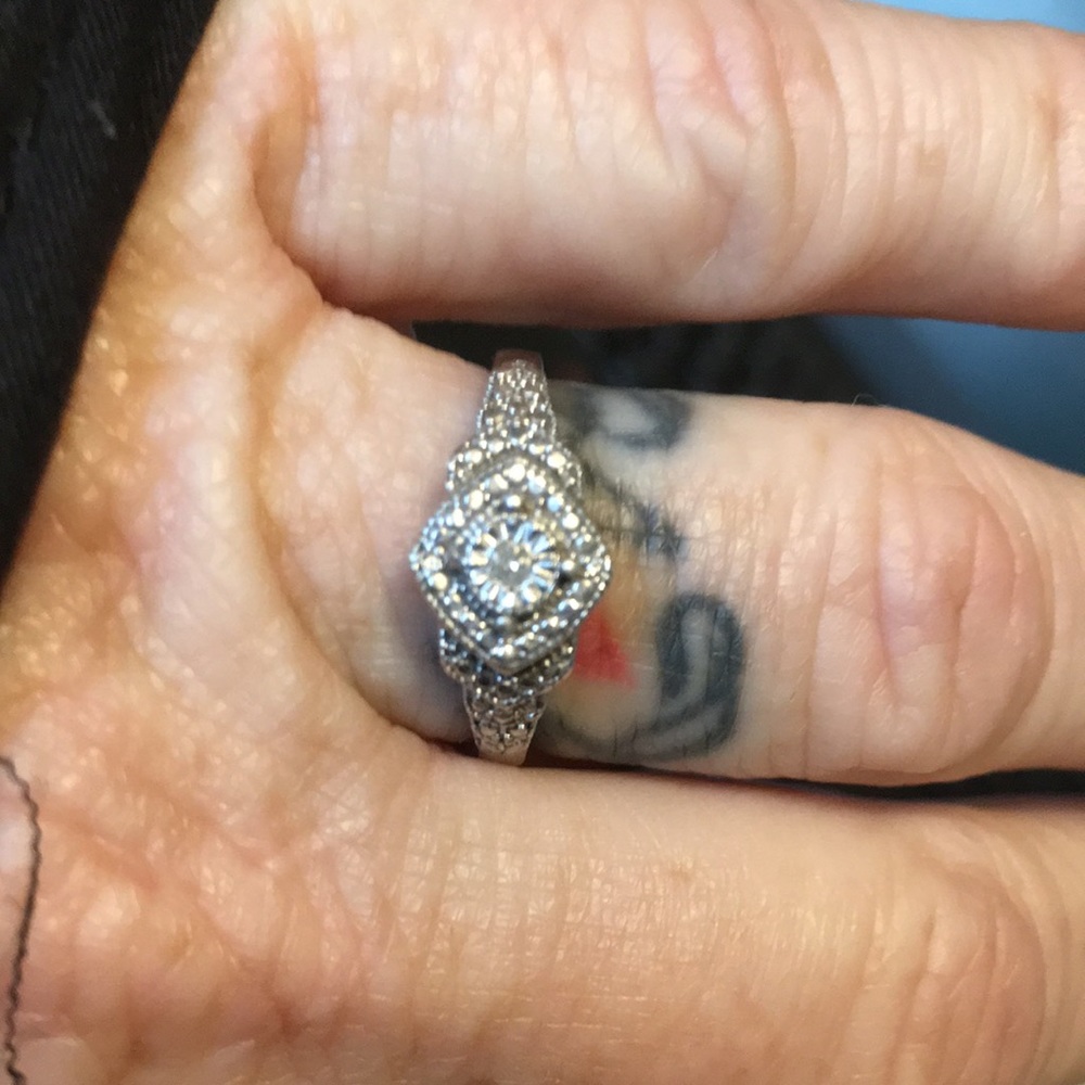 Genuine Diamond Promise Ring